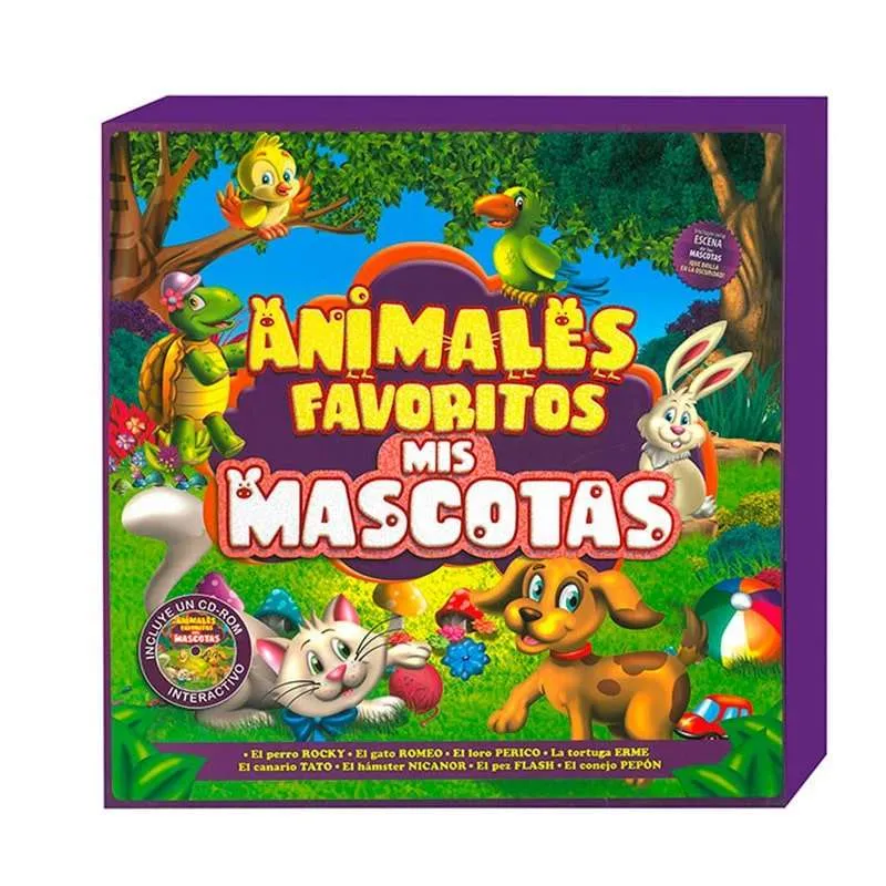 Animales Favoritos Mis Mascotas 8 Libros + Cd