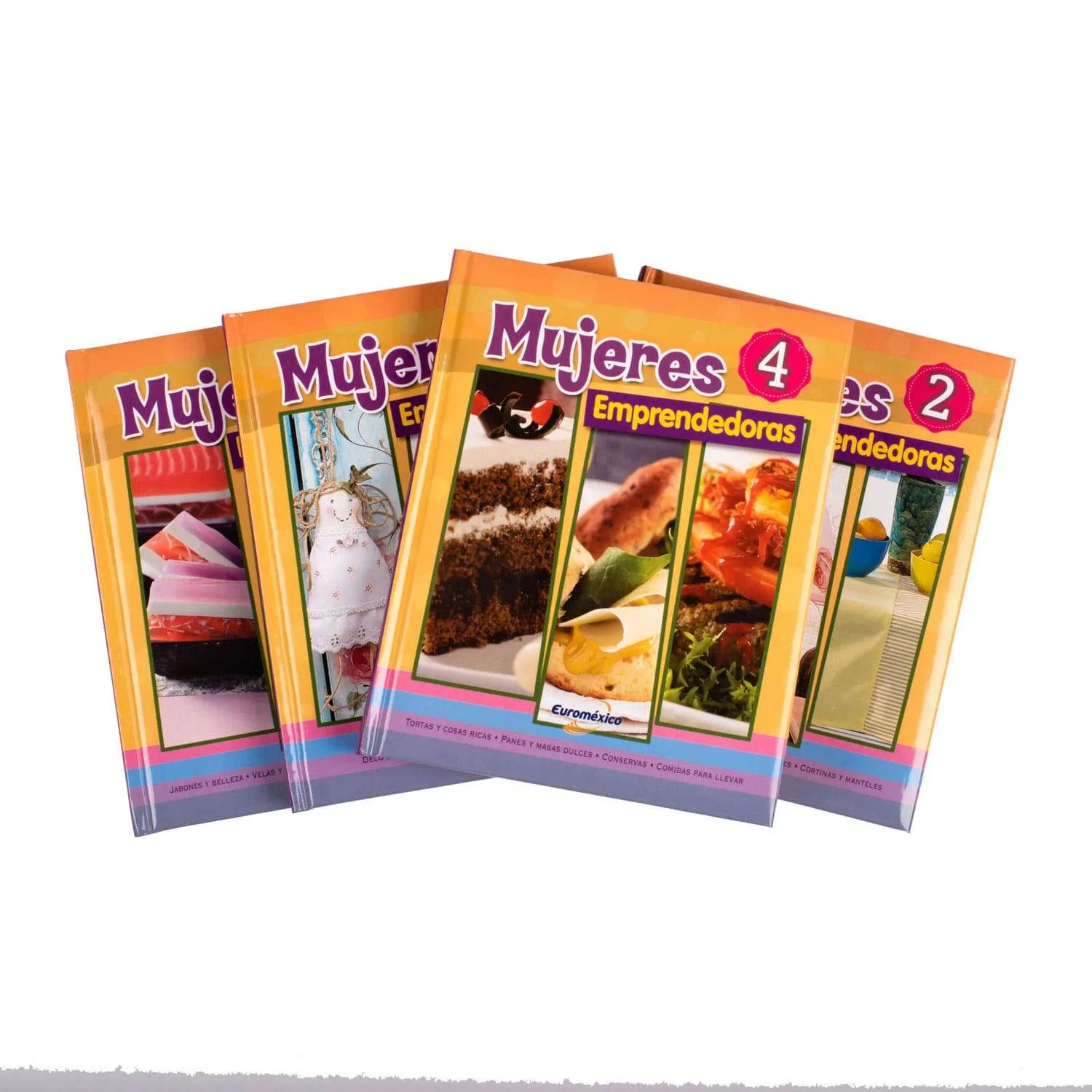 Mujeres Emprendedoras Jabones,Velas,Belleza,Tortas,Costura, Deco 4 Tomos - Imagen 2