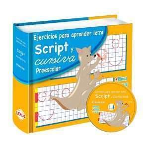Script Y Cursiva Preescolar Ejercicios Para Aprender Letra 1 Tomo + Cd
