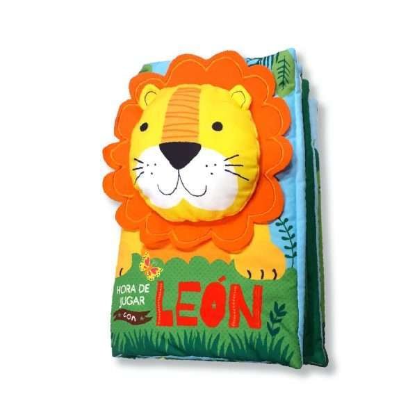 Hora De Jugar Con Leon Libro En Tela - Imagen 3