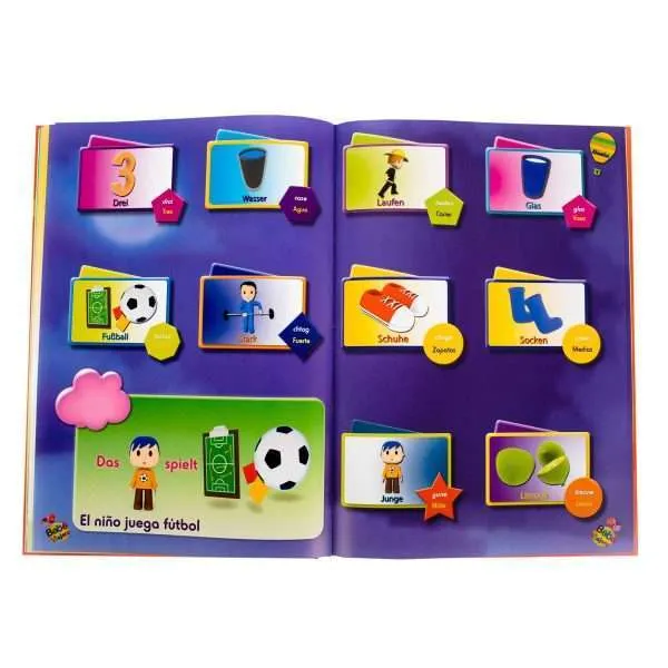 Metodo De Multilinguistico Para Niños Bebe Viajero 1 Tomo + Complemento L Dvds - Imagen 3