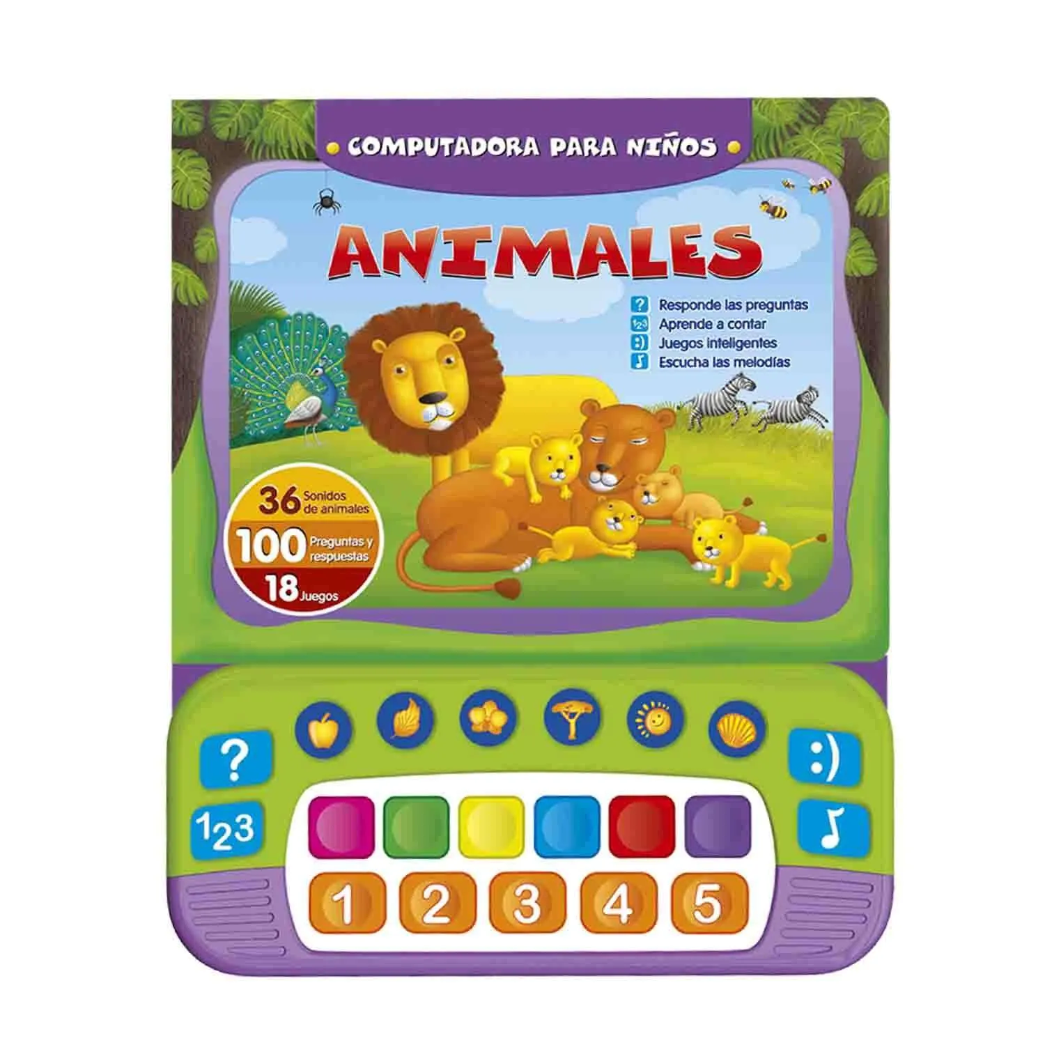 Animales Computadora Para Niños Sonidos Juegos Preguntas Respuestas