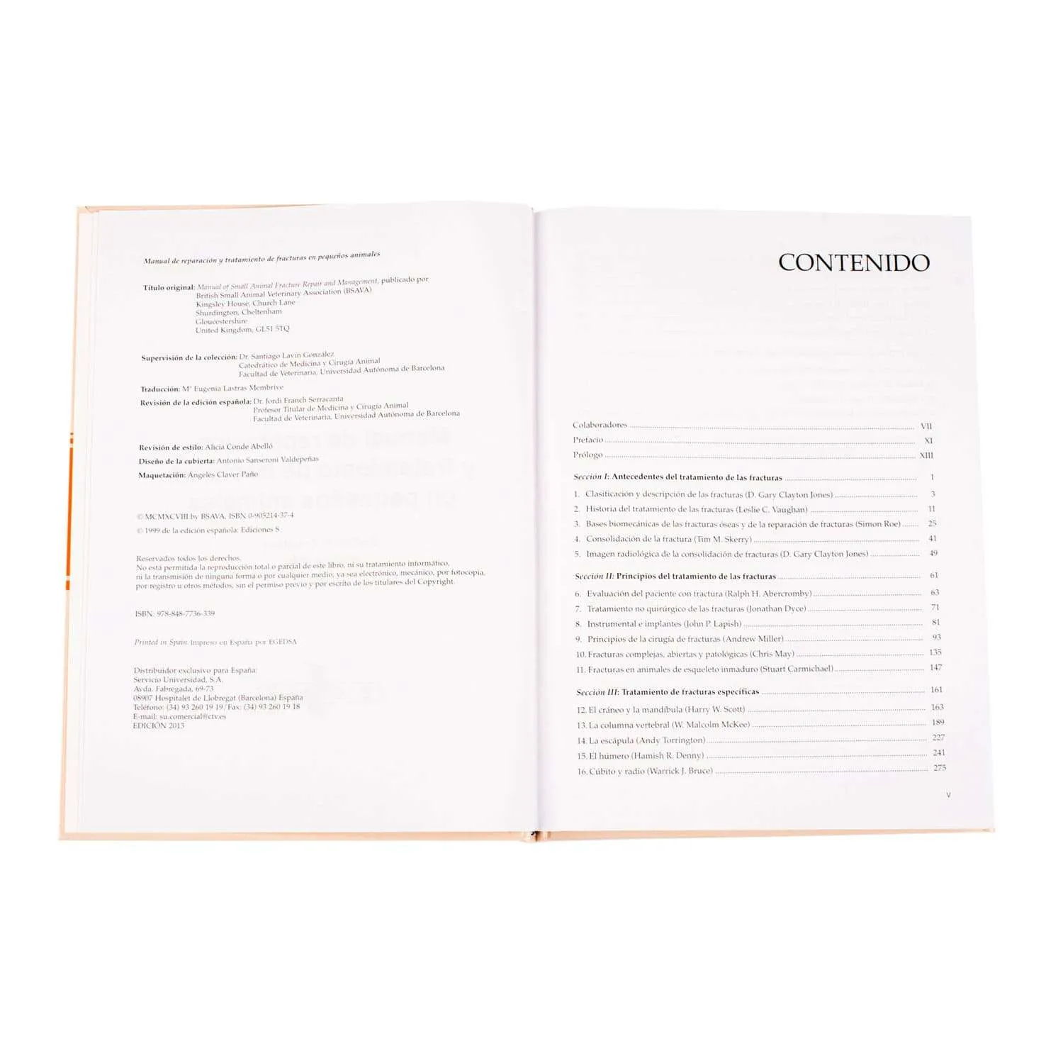 Manual De Reparacion Y Tratamiento De Fracturas En Pequeños Animales 1 Tomo - Imagen 2