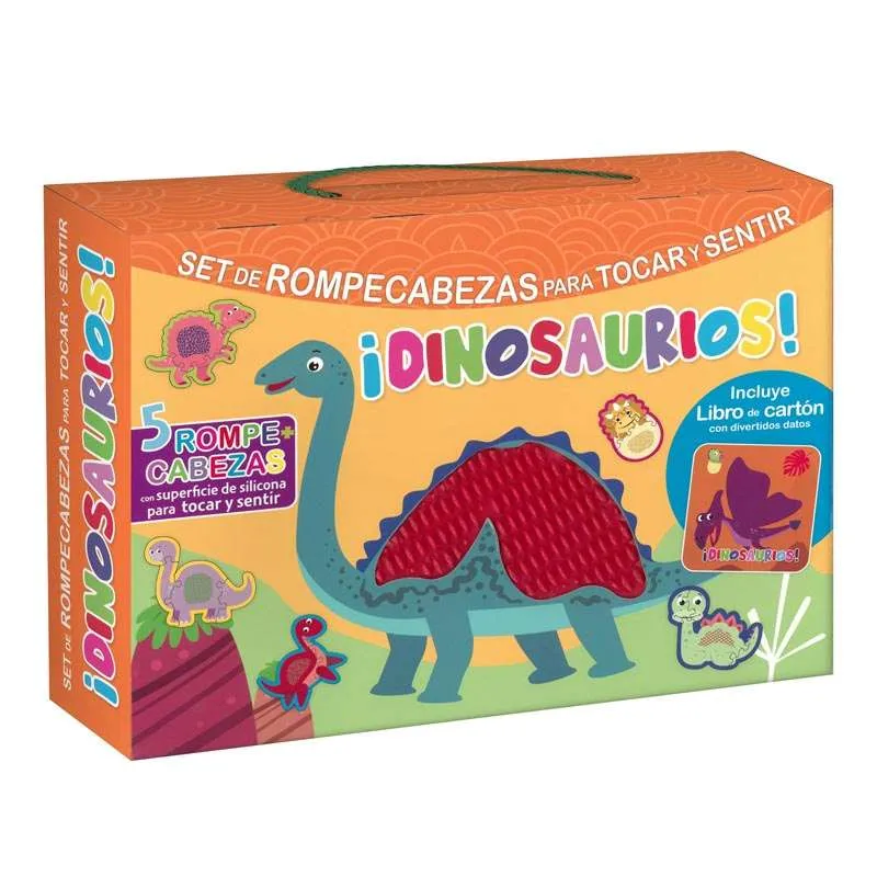 ¡Dinosaurios! Rompecabezas Para Tocar y Sentir
