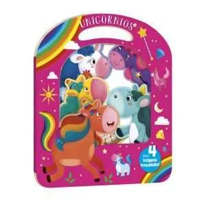 Unicornios - Mis Animales con 4 Imágenes Troqueladas