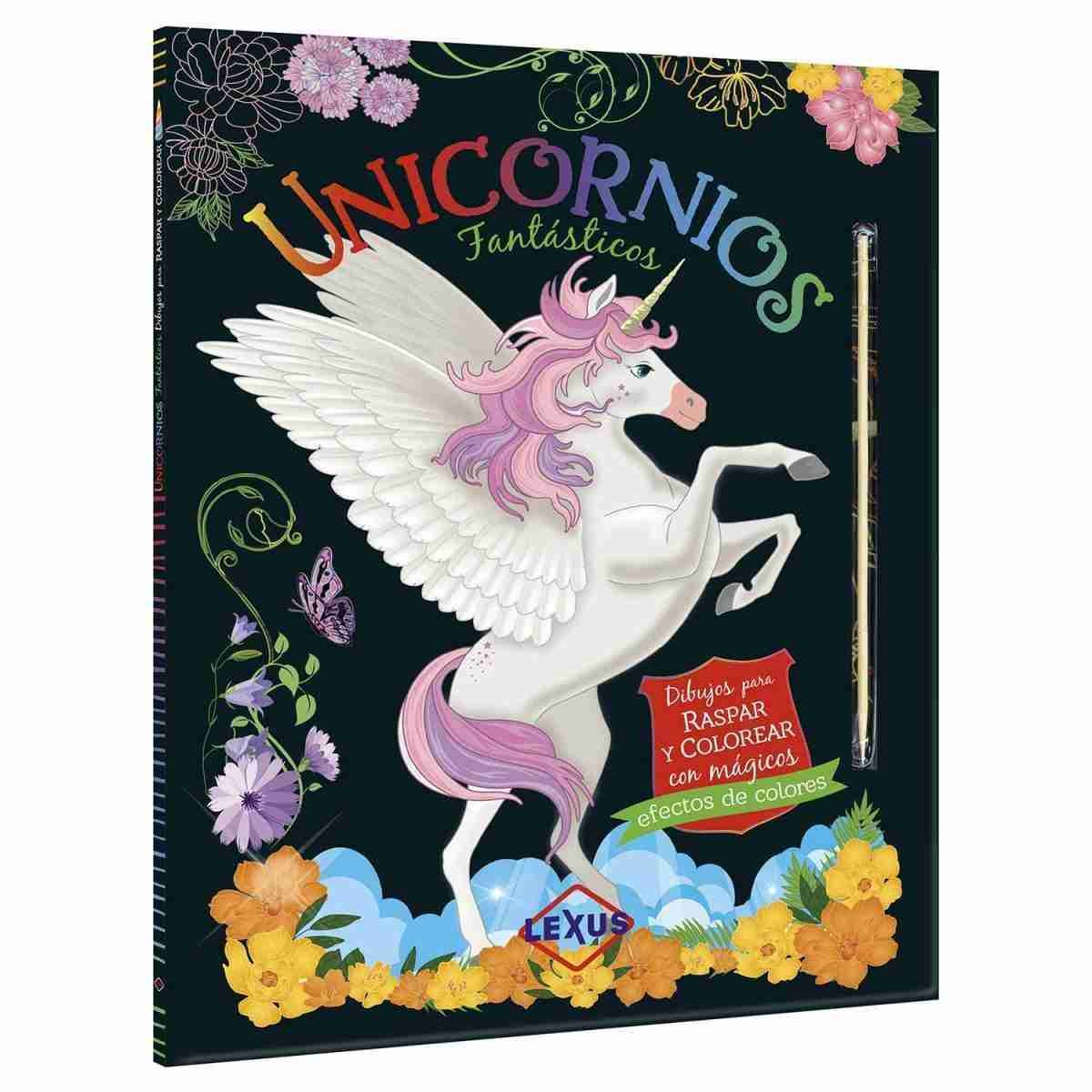 Papel Pintado Infantil Unicornios Rosa. Animales fantásticos