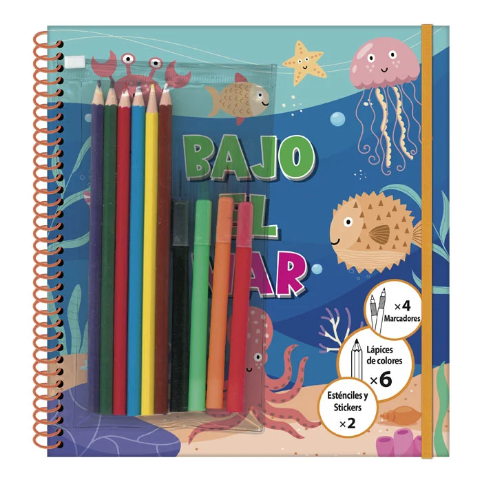 Bajo el Mar – Libro para dibujar y colorear
