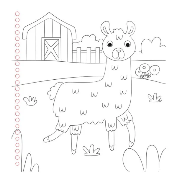 Tiempo en la granja – Libro para dibujar y colorear - Imagen 2