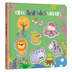 Cinco Animales Salvajes - Troquelados y Textura