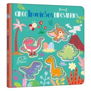 Cinco Traviesos Dinosaurios - Troquelados y Textura