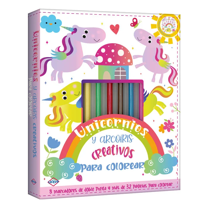 Unicornios y Arcoíris - Creativos para Colorear